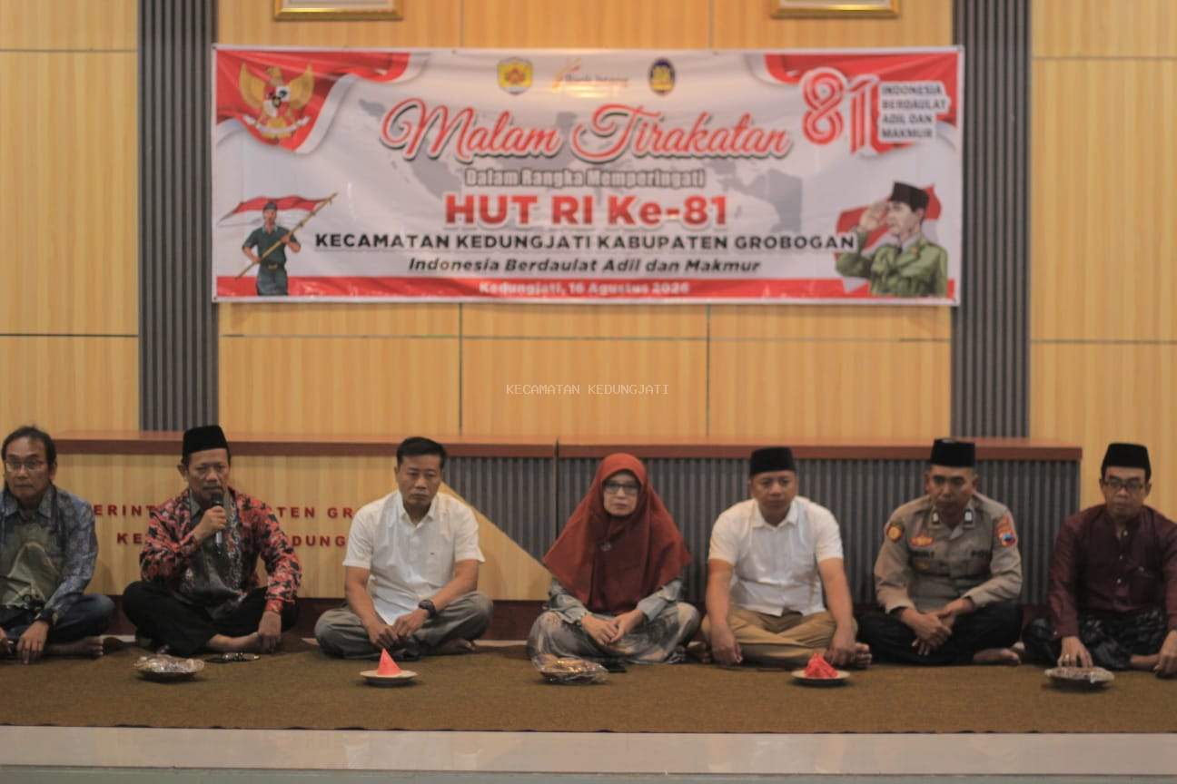 Malam Tirakatan HUT ke-81 RI di Kecamatan Kedungjati